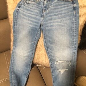 Talula Light Blue Distressed Skinny Jeans